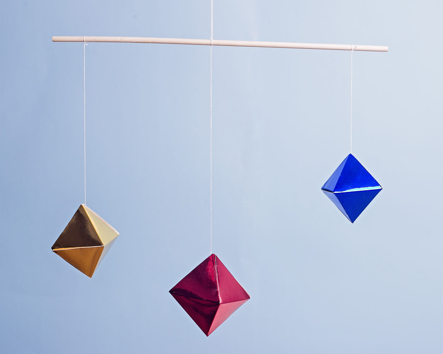 Montessori Octahedron mobile - simple but gorgeous - Montessori Edited