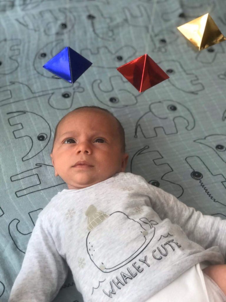 montessori octahedron mobile