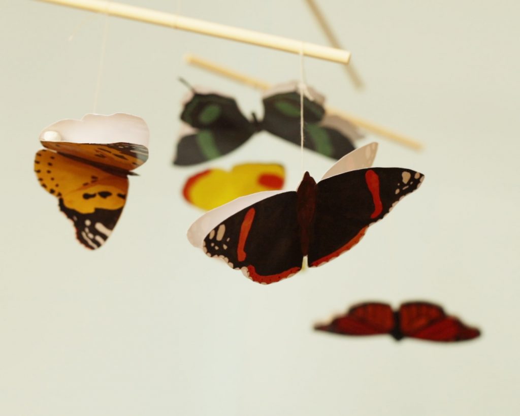 A Montessori Pillangó Körforgó, felakasztva
