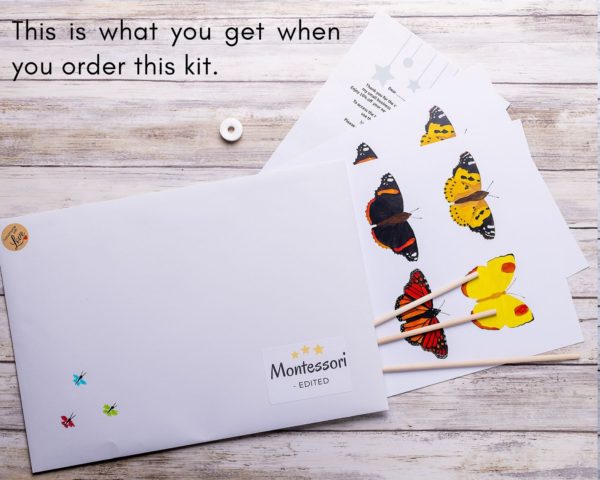 What you get with the DIY-Montessori-Butterfly-mobile