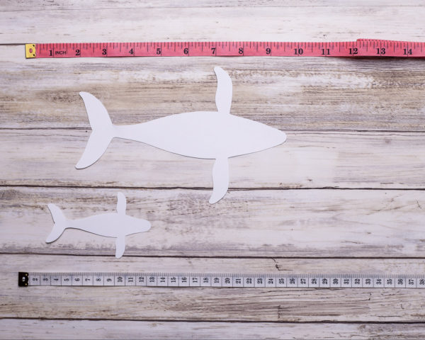 DIY-Montessori-Whale mobile measurements
