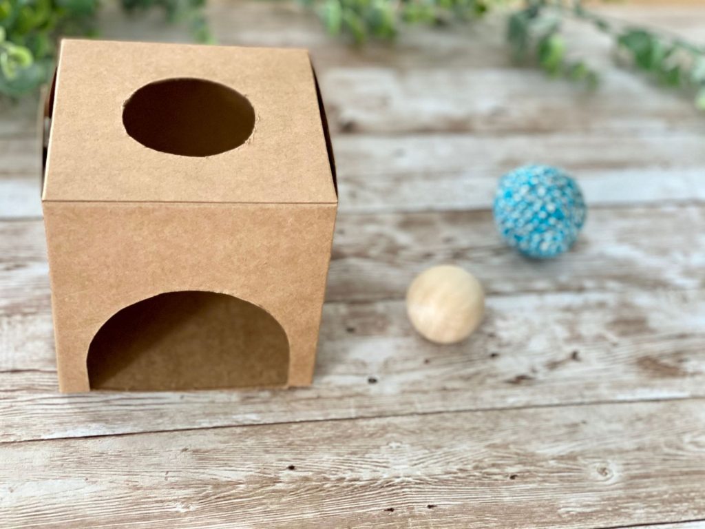 The DIY Object Permanence Box kit, available in my Shop