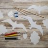What you need to make the DIY Montessori Seagull mobile