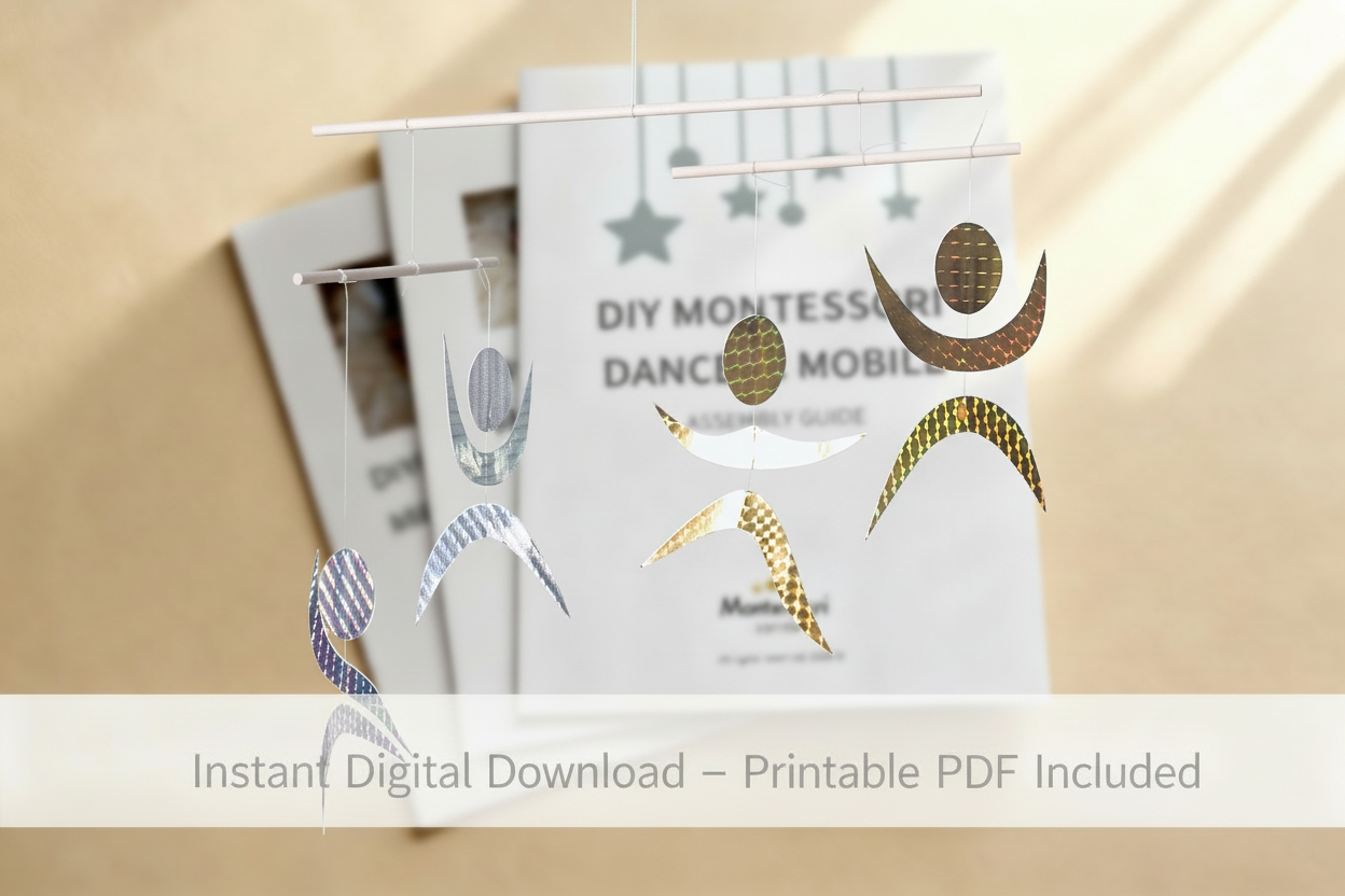 Printable Dancers Mobile Pattern & Assembly Guide