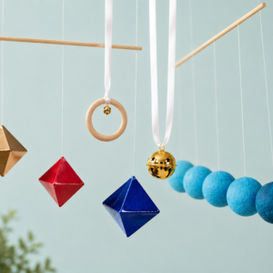 DIY Montessoir Baby Mobile Set for the second month