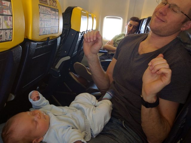 Flying with a baby - entertaining your baby